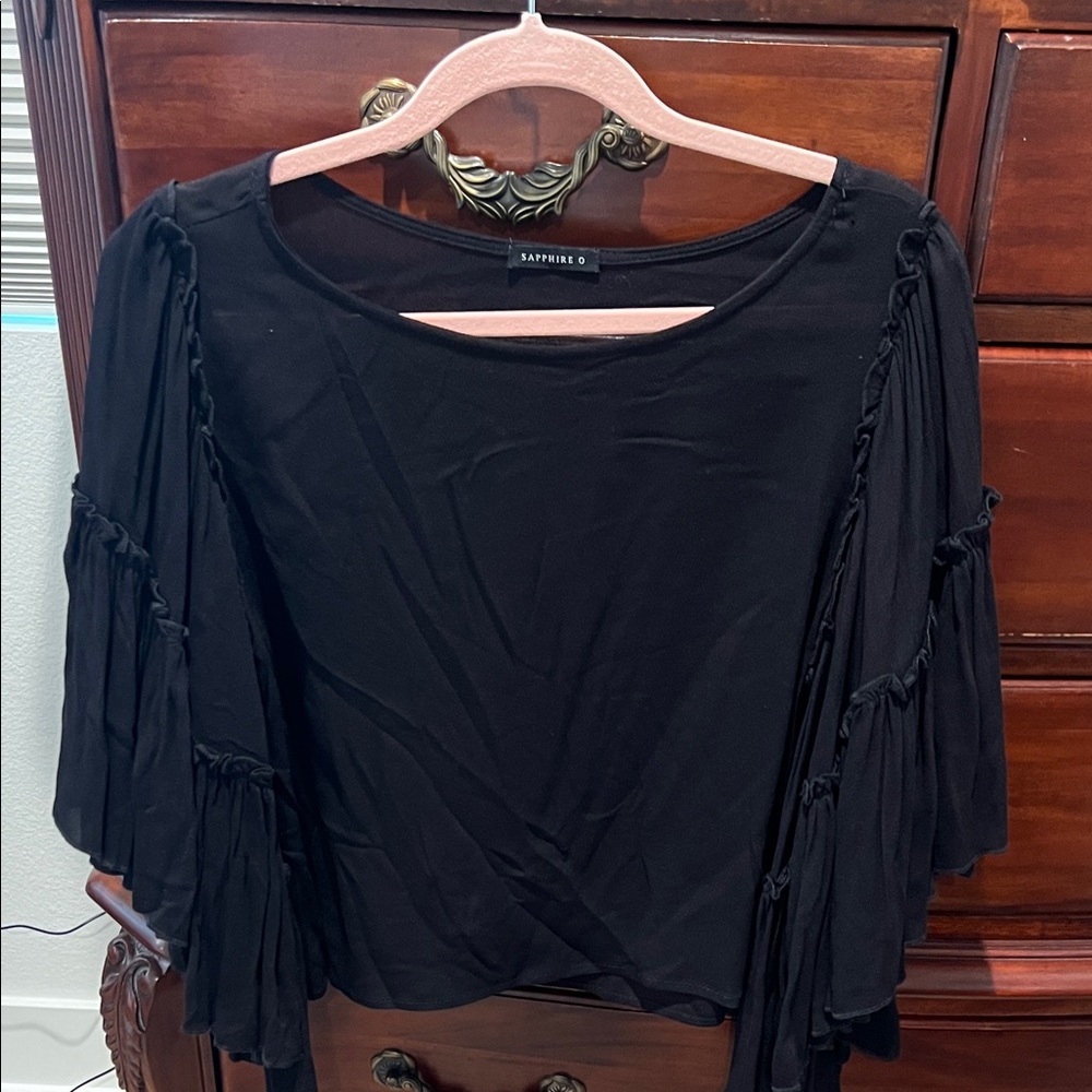 Women's Elegant Black Blouse